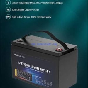 100AH 12V LiFePO4 battery